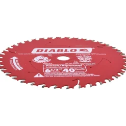Wet & Dry Cut Saw Blade: 6-1/2" Dia, 5/8" Arbor Hole, 0.059" Kerf Width, 40 Teeth