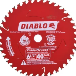 Wet & Dry Cut Saw Blade: 6-1/2" Dia, 5/8" Arbor Hole, 0.059" Kerf Width, 40 Teeth