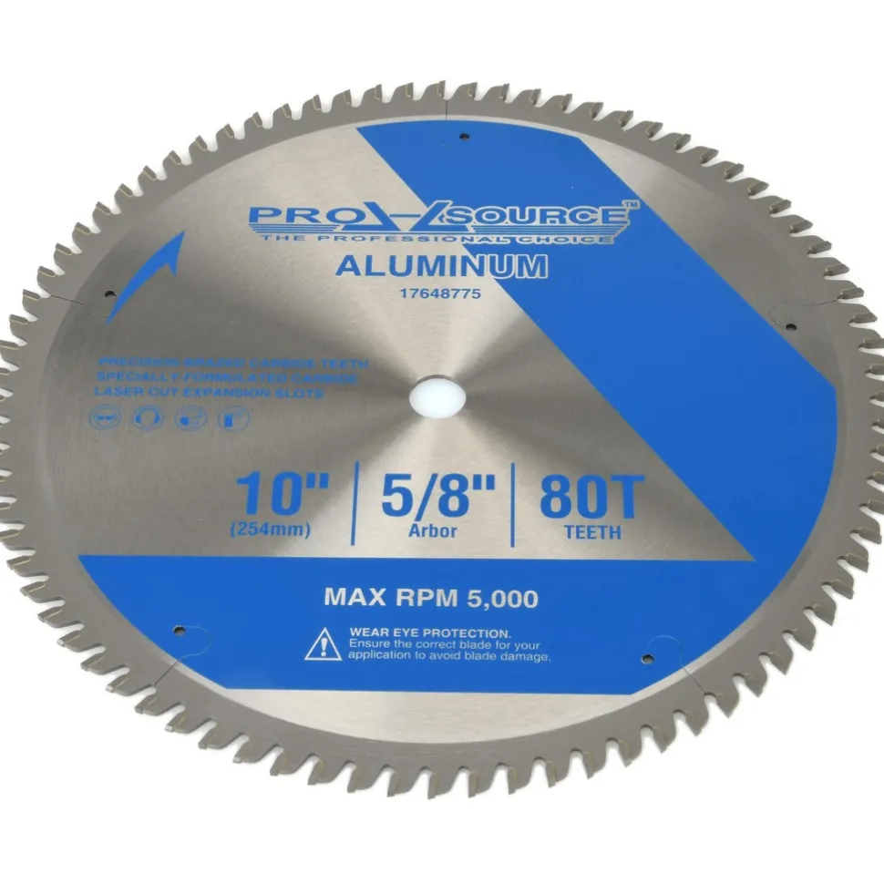 Wet & Dry Cut Saw Blade: 10" Dia, 5/8" Arbor Hole, 0.0945" Kerf Width, 80 Teeth