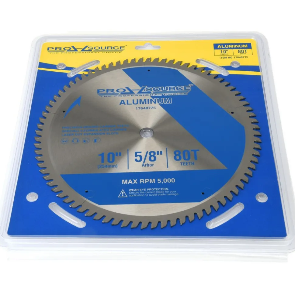 Wet & Dry Cut Saw Blade: 10" Dia, 5/8" Arbor Hole, 0.0945" Kerf Width, 80 Teeth