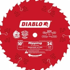 Wet & Dry Cut Saw Blade: 10" Dia, 5/8" Arbor Hole, 0.098" Kerf Width, 24 Teeth