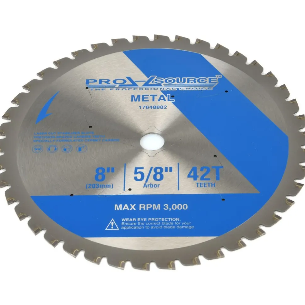 Wet & Dry Cut Saw Blade: 8" Dia, 5/8" Arbor Hole, 0.0709" Kerf Width, 42 Teeth