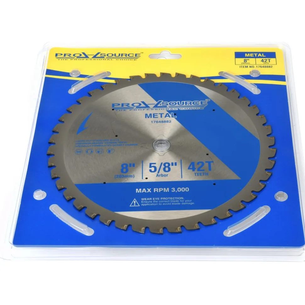 Wet & Dry Cut Saw Blade: 8" Dia, 5/8" Arbor Hole, 0.0709" Kerf Width, 42 Teeth