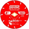 Wet & Dry Cut Saw Blade: 6" Dia, 5/8 & 7/8" Arbor Hole