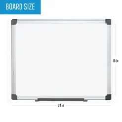 Whiteboards: Board Material: Magnetic Glass; Frame Material: Aluminum; Height (Inch): 23-5/8; Width (Inch): 17-23/32