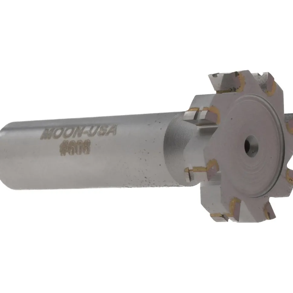 Woodruff Keyseat Cutter: 1" Cut Dia, 3/16" Cut Width, 1/2" Shank Dia, Straight Tooth