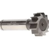 Woodruff Keyseat Cutter: 1" Cut Dia, 3/8" Cut Width, 1/2" Shank Dia, Straight Tooth