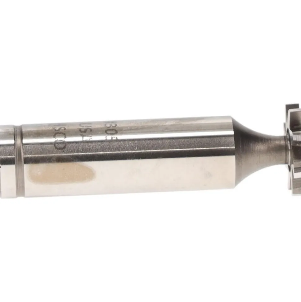 Woodruff Keyseat Cutter: 5/8" Cut Dia, 3/32" Cut Width, 1/2" Shank Dia, Staggered Tooth