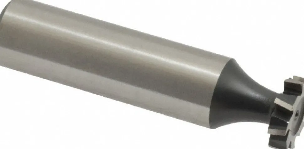 Woodruff Keyseat Cutter: 1/2" Cut Dia, 1/8" Cut Width, 1/2" Shank Dia, Staggered Tooth