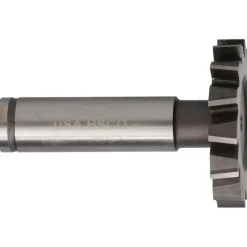 Woodruff Keyseat Cutter: 1-1/2" Cut Dia, 1/4" Cut Width, 1/2" Shank Dia, Staggered Tooth