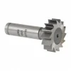 Woodruff Keyseat Cutter: 1-1/4" Cut Dia, 3/8" Cut Width, 1/2" Shank Dia, Straight Tooth