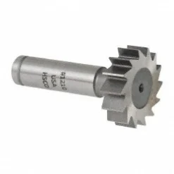 Woodruff Keyseat Cutter: 1-1/4" Cut Dia, 3/8" Cut Width, 1/2" Shank Dia, Straight Tooth