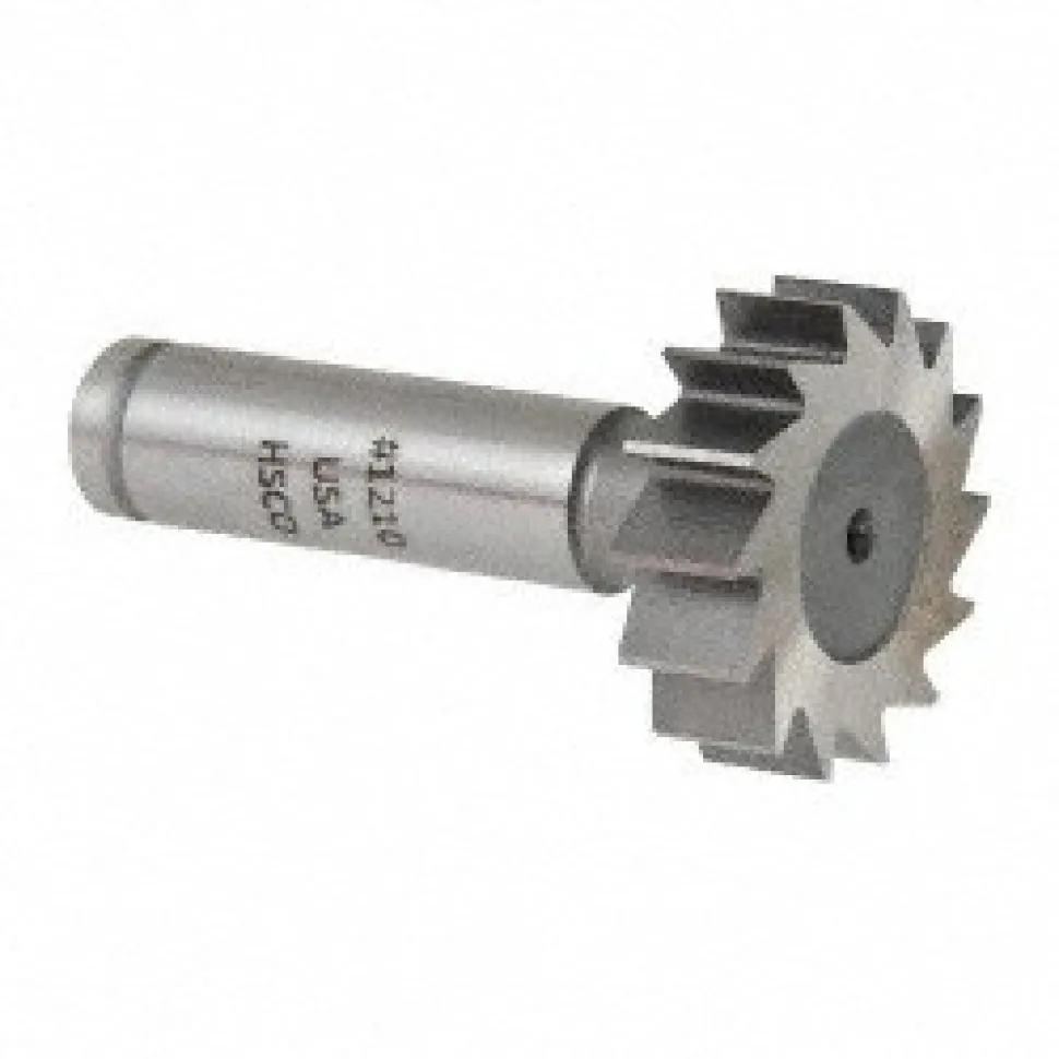Woodruff Keyseat Cutter: 1-1/4" Cut Dia, 3/8" Cut Width, 1/2" Shank Dia, Straight Tooth