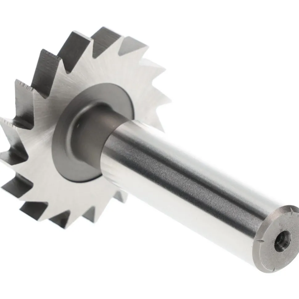 Woodruff Keyseat Cutter: 1-1/2" Cut Dia, 7/32" Cut Width, 1/2" Shank Dia, Straight Tooth