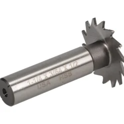 Woodruff Keyseat Cutter: 1-1/4" Cut Dia, 3/64" Cut Width, 1/2" Shank Dia, Straight Tooth