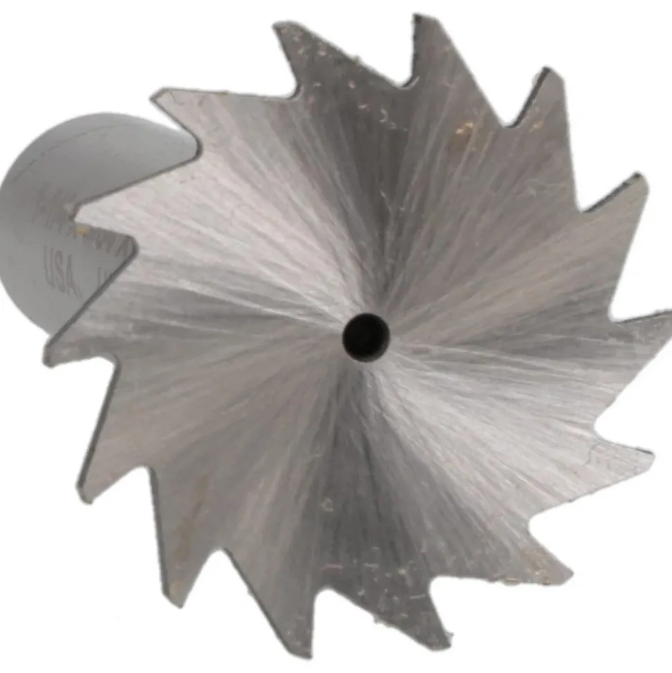 Woodruff Keyseat Cutter: 1-1/4" Cut Dia, 3/64" Cut Width, 1/2" Shank Dia, Straight Tooth