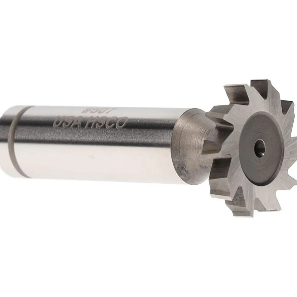 Woodruff Keyseat Cutter: 7/8" Cut Dia, 5/32" Cut Width, 1/2" Shank Dia, Staggered Tooth