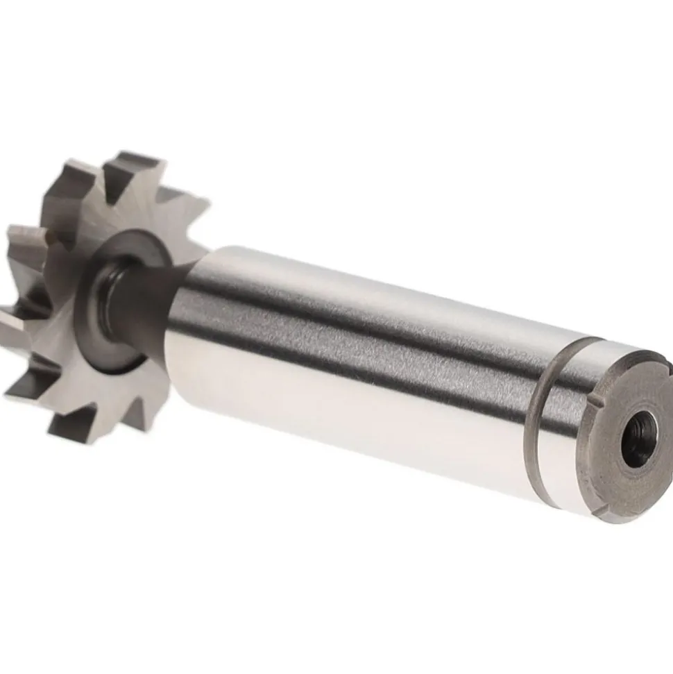 Woodruff Keyseat Cutter: 7/8" Cut Dia, 5/32" Cut Width, 1/2" Shank Dia, Staggered Tooth