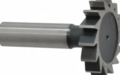 Woodruff Keyseat Cutter: 1-1/2" Cut Dia, 5/16" Cut Width, 1/2" Shank Dia, Straight Tooth