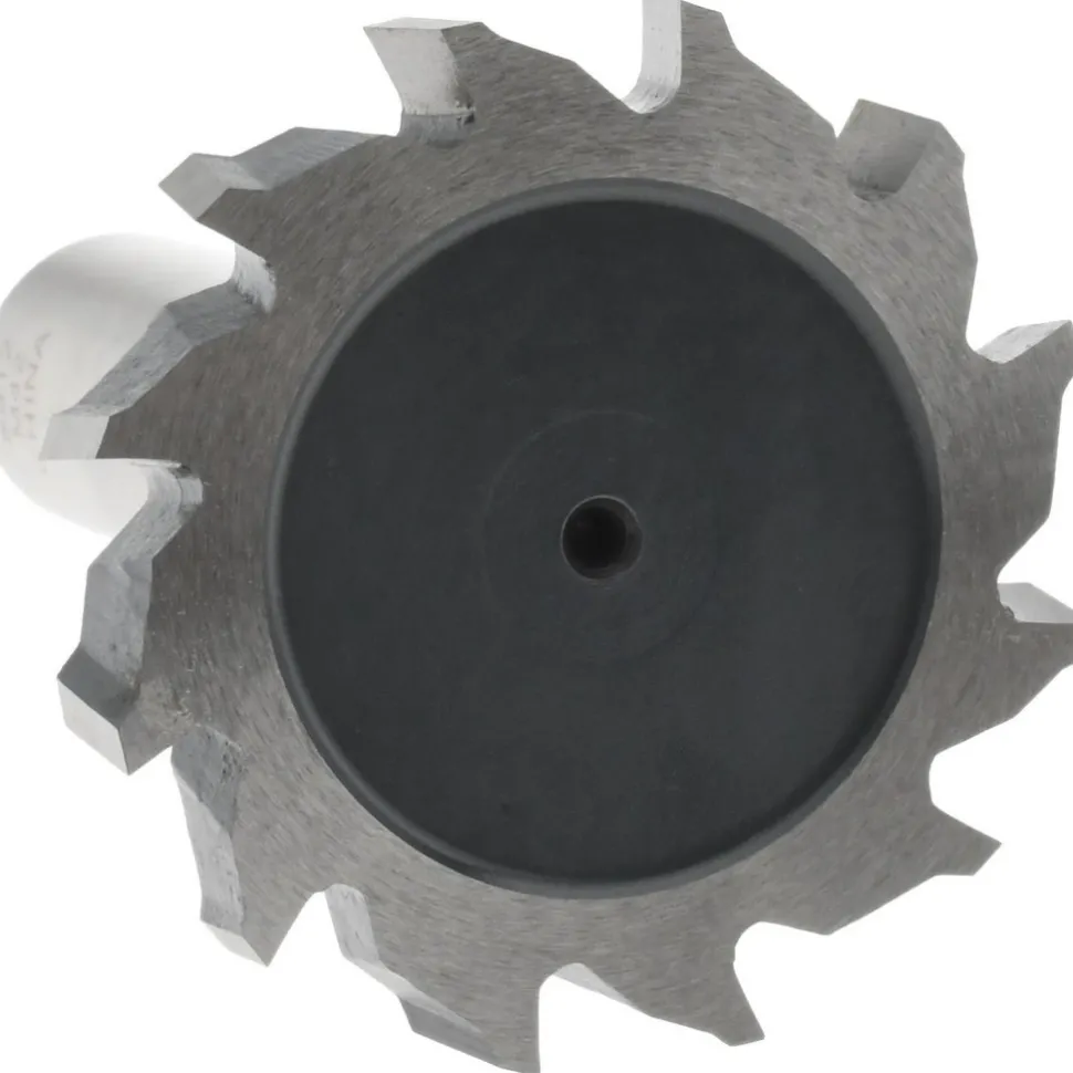 Woodruff Keyseat Cutter: 1-1/2" Cut Dia, 1/4" Cut Width, 1/2" Shank Dia, Staggered Tooth