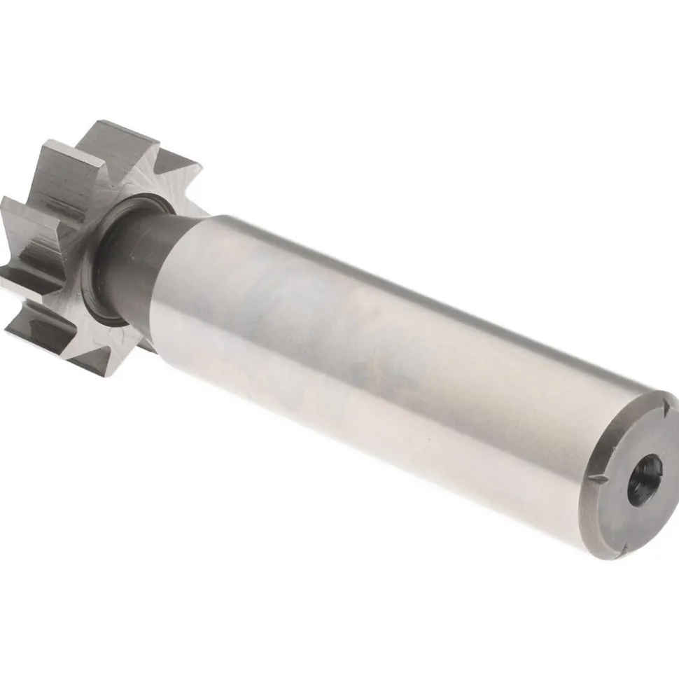 Woodruff Keyseat Cutter: 3/4" Cut Dia, 1/4" Cut Width, 1/2" Shank Dia, Straight Tooth