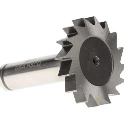 Woodruff Keyseat Cutter: 1-1/2" Cut Dia, 1/4" Cut Width, 1/2" Shank Dia, Straight Tooth