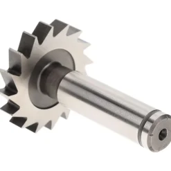 Woodruff Keyseat Cutter: 1-1/2" Cut Dia, 1/4" Cut Width, 1/2" Shank Dia, Straight Tooth