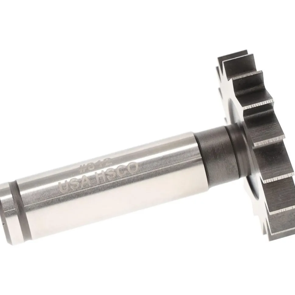 Woodruff Keyseat Cutter: 1-1/2" Cut Dia, 1/4" Cut Width, 1/2" Shank Dia, Straight Tooth