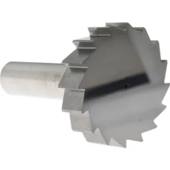 Woodruff Keyseat Cutter: 1-1/2" Cut Dia, 3/8" Cut Width, 1/2" Shank Dia, Straight Tooth