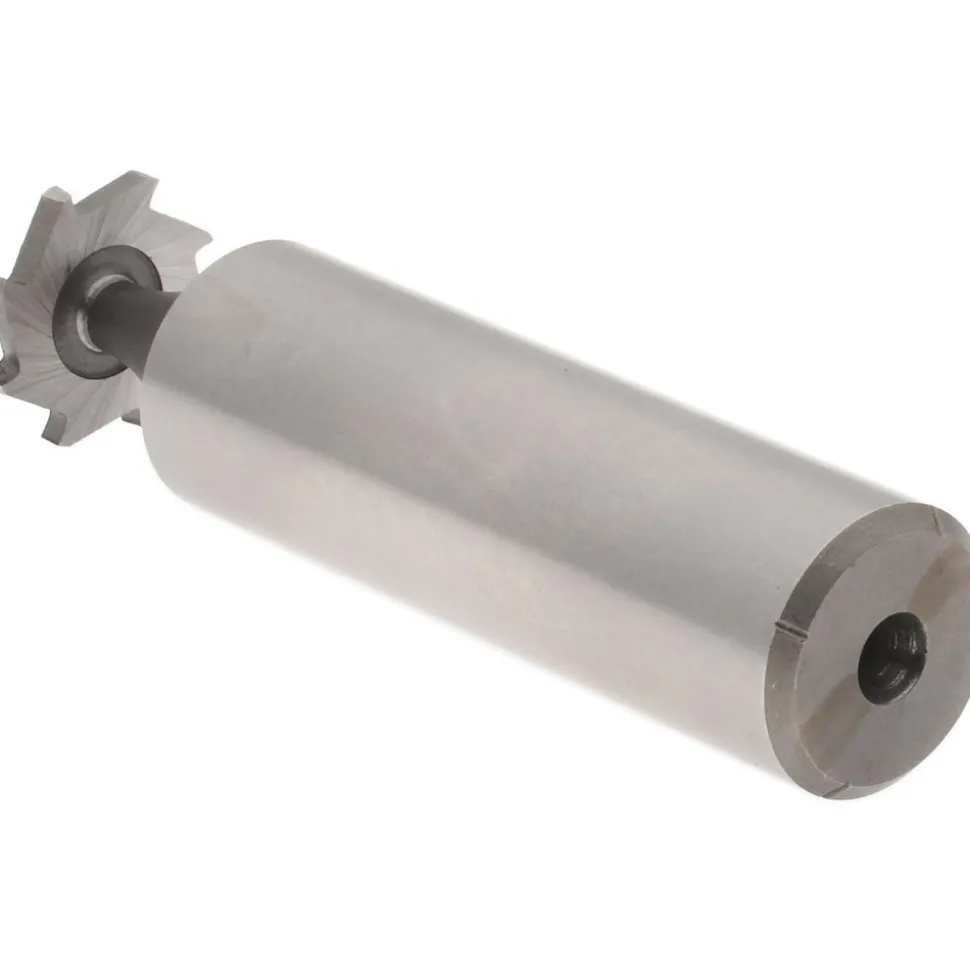 Woodruff Keyseat Cutter: 1/2" Cut Dia, 1/16" Cut Width, 1/2" Shank Dia, Staggered Tooth