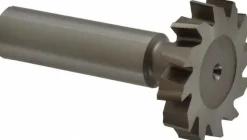 Woodruff Keyseat Cutter: 1-1/4" Cut Dia, 1/4" Cut Width, 1/2" Shank Dia, Staggered Tooth