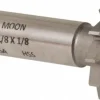 Woodruff Keyseat Cutter: 1-1/8" Cut Dia, 1/8" Cut Width, 1/2" Shank Dia, Straight Tooth