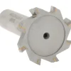 Woodruff Keyseat Cutter: 1-1/4" Cut Dia, 3/16" Cut Width, 1/2" Shank Dia, Staggered Tooth