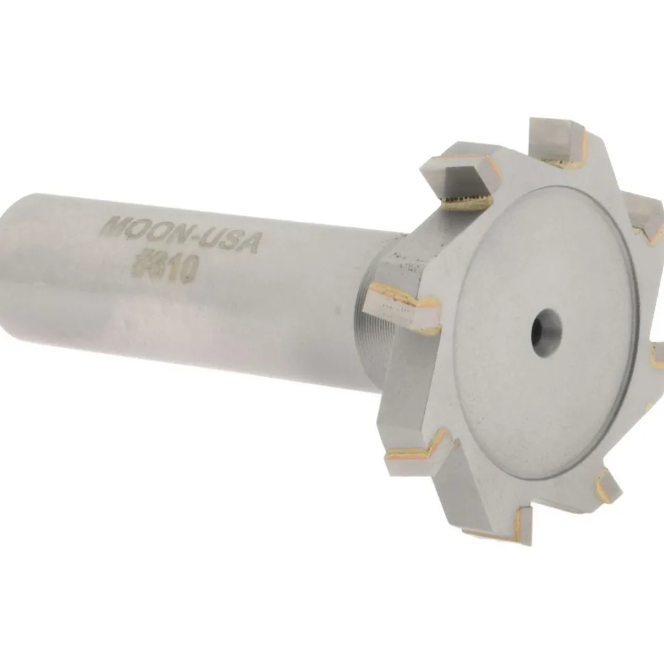Woodruff Keyseat Cutter: 1-1/4" Cut Dia, 3/16" Cut Width, 1/2" Shank Dia, Staggered Tooth