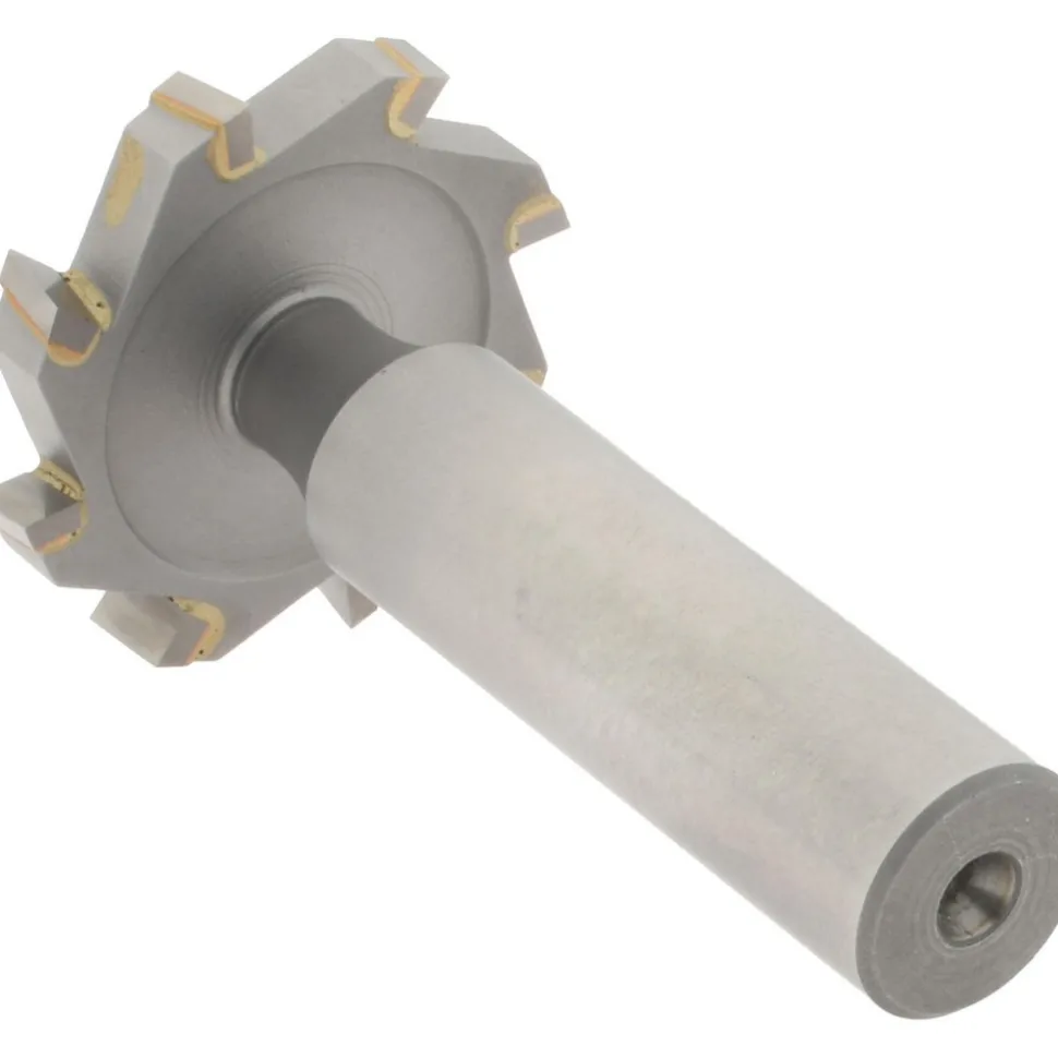 Woodruff Keyseat Cutter: 1-1/4" Cut Dia, 3/16" Cut Width, 1/2" Shank Dia, Staggered Tooth