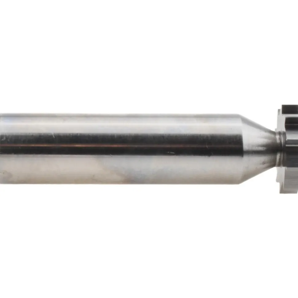 Woodruff Keyseat Cutter: 3/4" Cut Dia, 3/16" Cut Width, 1/2" Shank Dia, Staggered Tooth