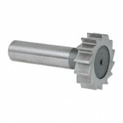 Woodruff Keyseat Cutter: 1-17/64" Cut Dia, 3/8" Cut Width, 1/2" Shank Dia, Straight Tooth