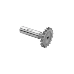 Woodruff Keyseat Cutter: 1" Cut Dia, 3/64" Cut Width, 1/2" Shank Dia, Straight Tooth