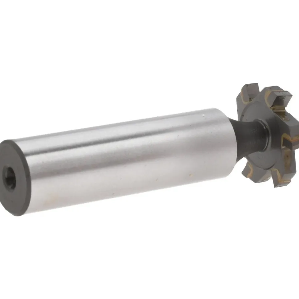 Woodruff Keyseat Cutter: 3/4" Cut Dia, 1/8" Cut Width, 1/2" Shank Dia, Staggered Tooth