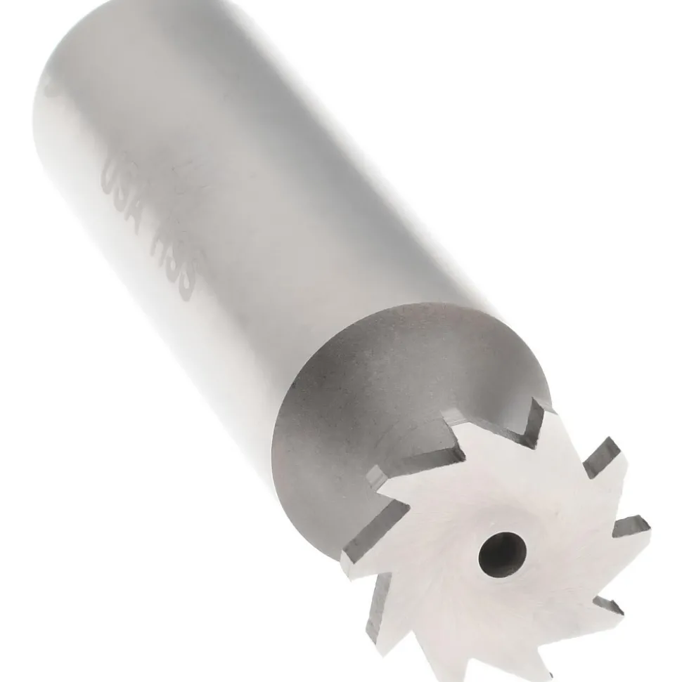 Woodruff Keyseat Cutter: 1/2" Cut Dia, 1/16" Cut Width, 1/2" Shank Dia, Straight Tooth