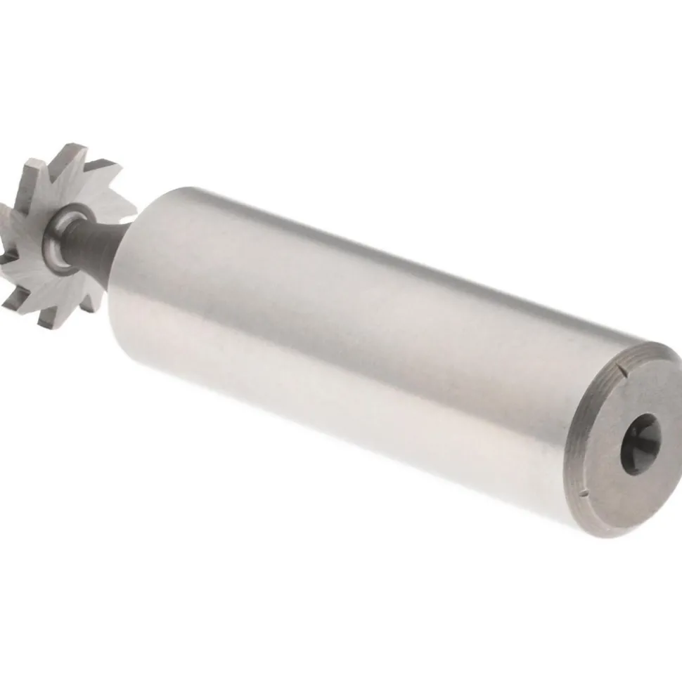 Woodruff Keyseat Cutter: 1/2" Cut Dia, 1/16" Cut Width, 1/2" Shank Dia, Straight Tooth