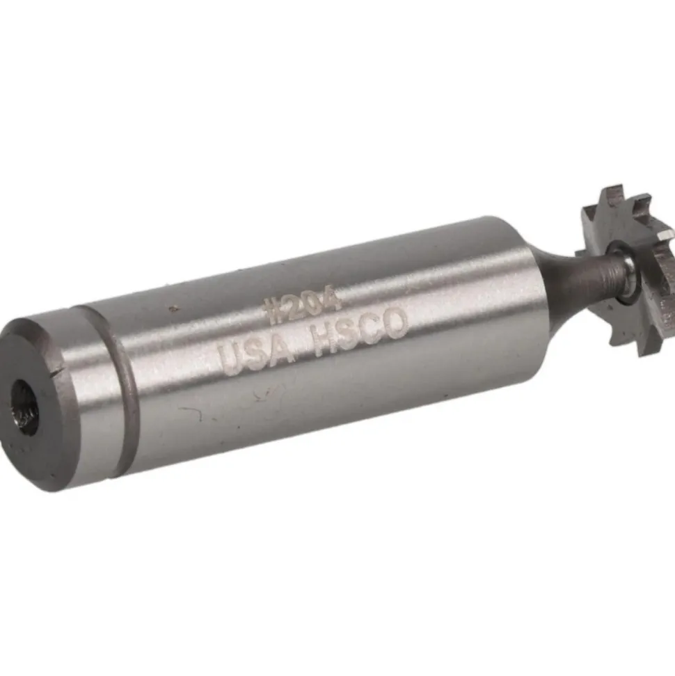 Woodruff Keyseat Cutter: 1/2" Cut Dia, 1/16" Cut Width, 1/2" Shank Dia, Straight Tooth