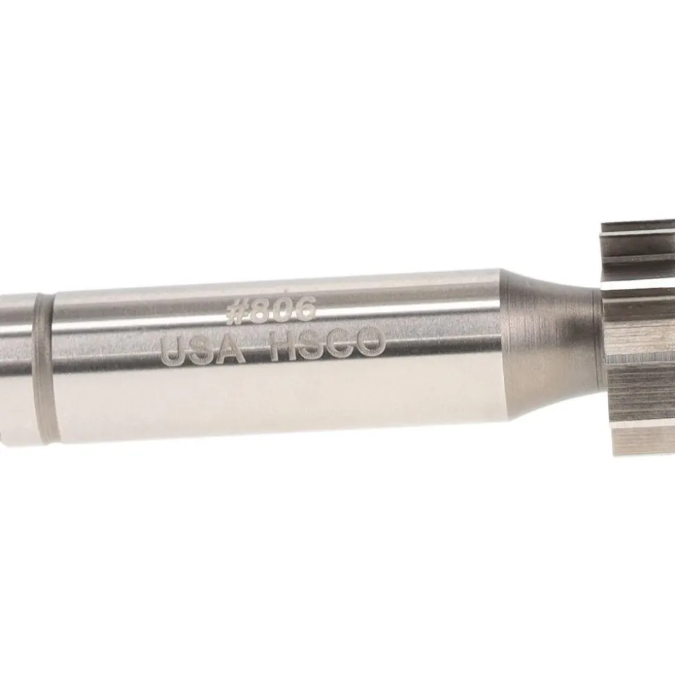 Woodruff Keyseat Cutter: 3/4" Cut Dia, 1/4" Cut Width, 1/2" Shank Dia, Straight Tooth
