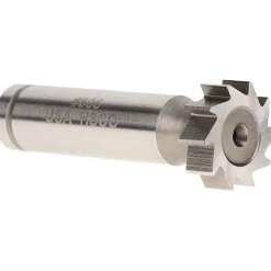 Woodruff Keyseat Cutter: 3/4" Cut Dia, 1/4" Cut Width, 1/2" Shank Dia, Straight Tooth