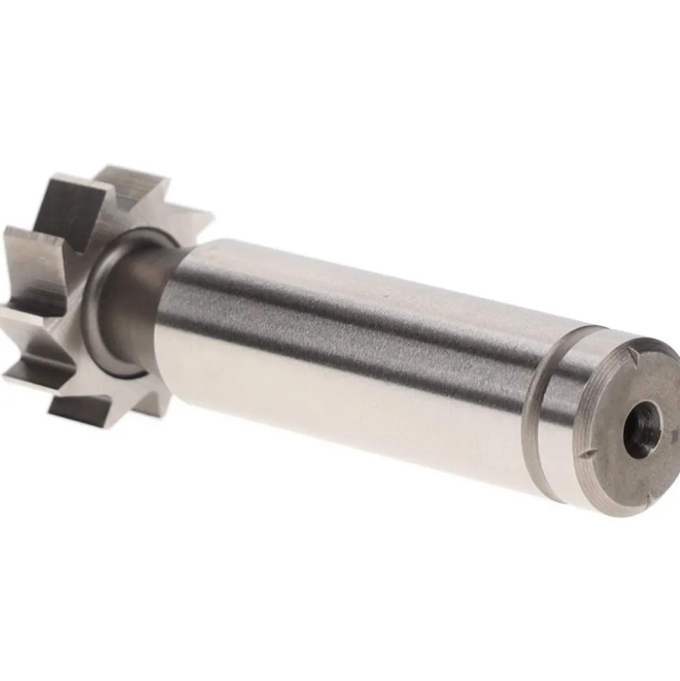 Woodruff Keyseat Cutter: 3/4" Cut Dia, 1/4" Cut Width, 1/2" Shank Dia, Straight Tooth