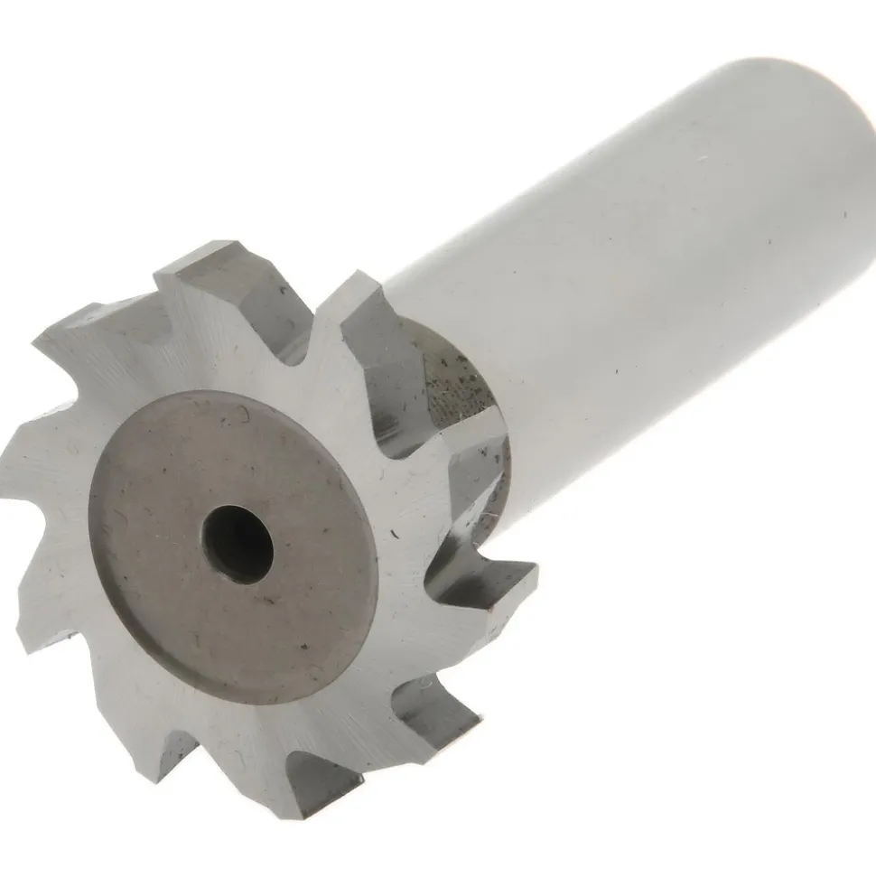 Woodruff Keyseat Cutter: 1" Cut Dia, 3/16" Cut Width, 1/2" Shank Dia, Staggered Tooth