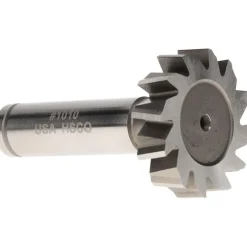 Woodruff Keyseat Cutter: 1-1/4" Cut Dia, 5/16" Cut Width, 1/2" Shank Dia, Staggered Tooth