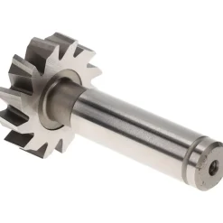 Woodruff Keyseat Cutter: 1-1/4" Cut Dia, 5/16" Cut Width, 1/2" Shank Dia, Staggered Tooth