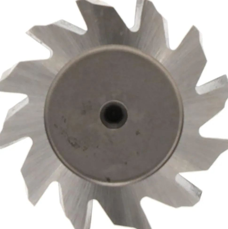 Woodruff Keyseat Cutter: 1-1/4" Cut Dia, 5/16" Cut Width, 1/2" Shank Dia, Staggered Tooth