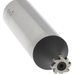 Woodruff Keyseat Cutter: 1/4" Cut Dia, 1/16" Cut Width, 1/2" Shank Dia, Straight Tooth